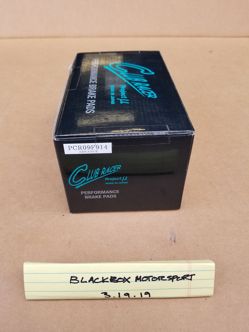 Project Mu Club Racer Brake Pads Toyota GR86, 86, FRS and Subaru BRZ